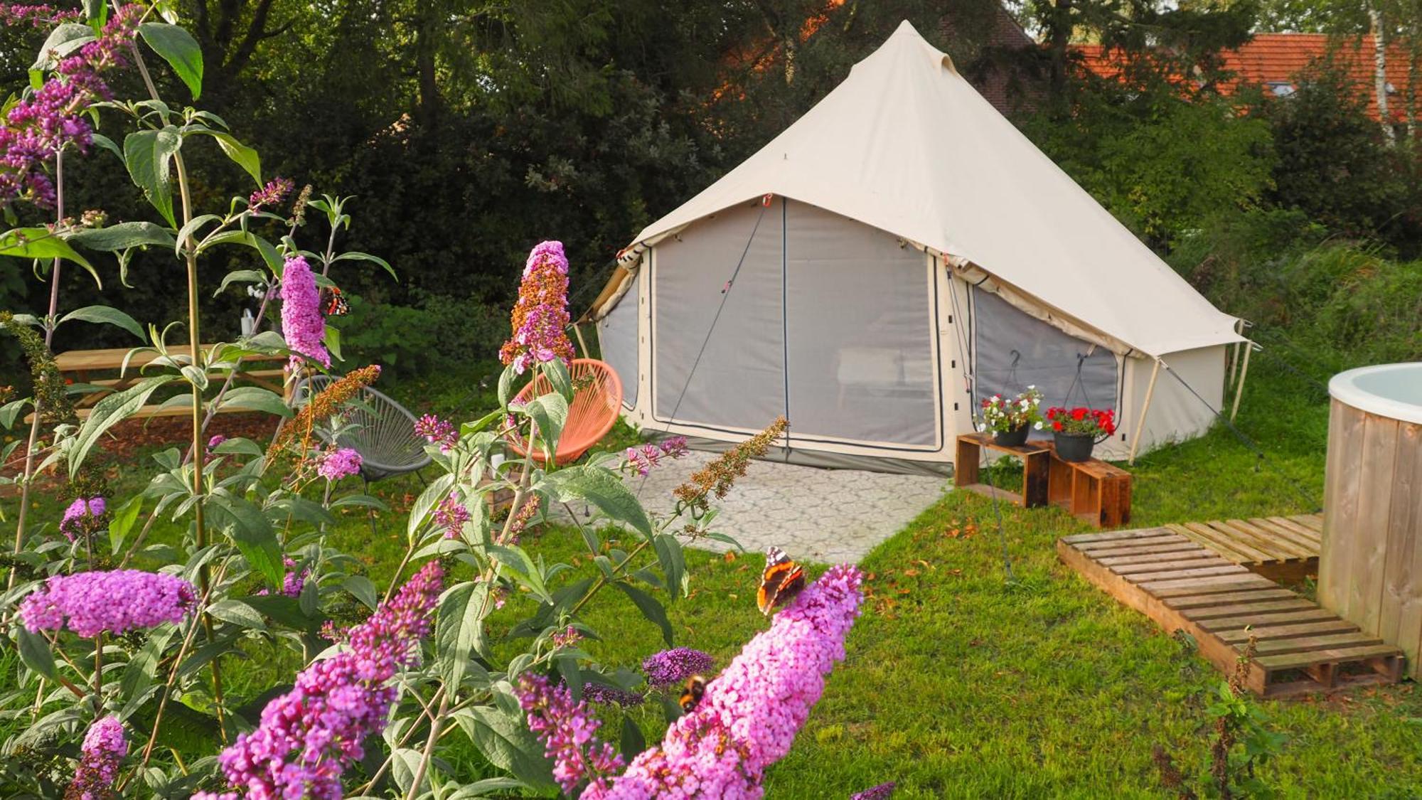 Bell Tent In Een Voedselbos Nederweert-Eind Exterior photo